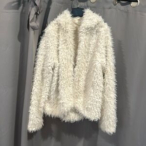 Free people fluffy ivory size M